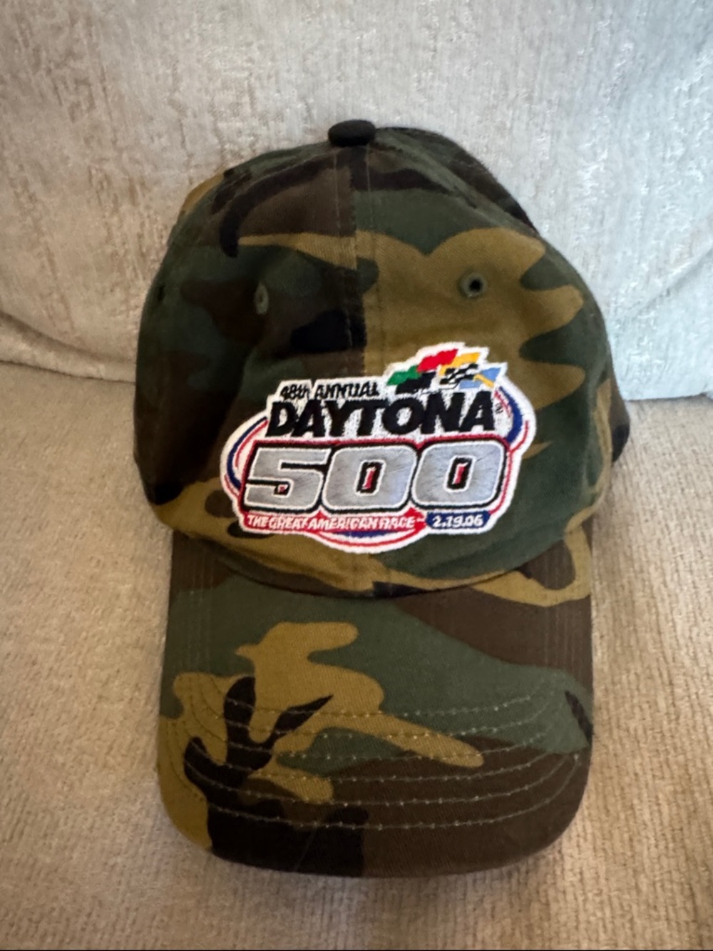 Daytona 500 Camo Baseball Cap